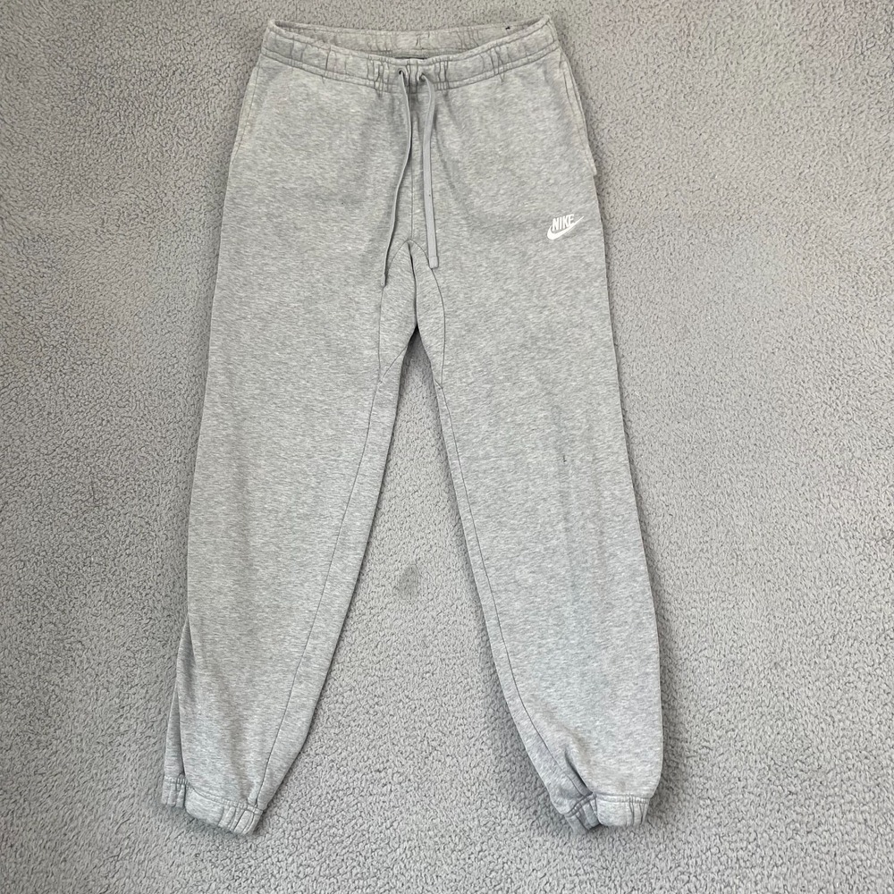 Nike Fleece Joggers Men M Grey 804406-063 Lounge Sportswear